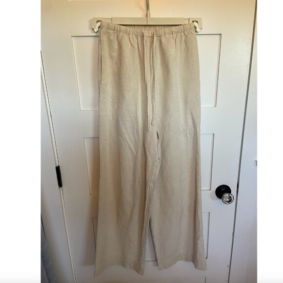 Drawstring linen pant - Picture 3 of 3
